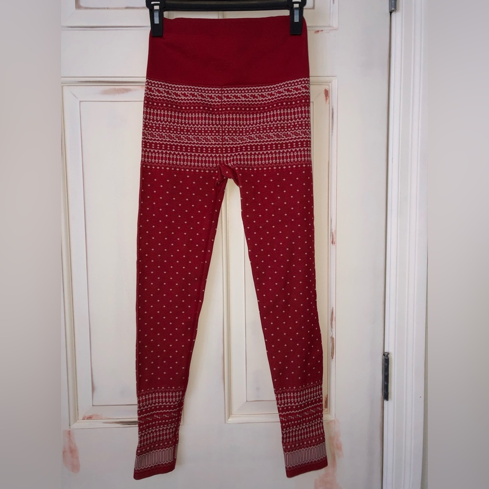🔥Fabletics Seamless Christmas Leggings